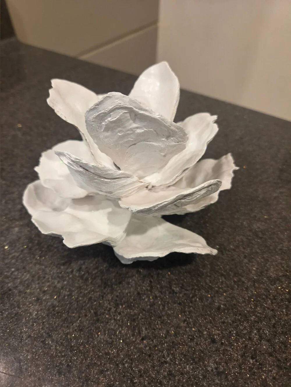 Handcrafted Oyster Shell Magnolia Flower